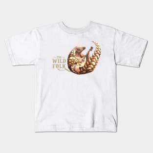 The Wilf Folk - Pangolin on Mandolin Kids T-Shirt